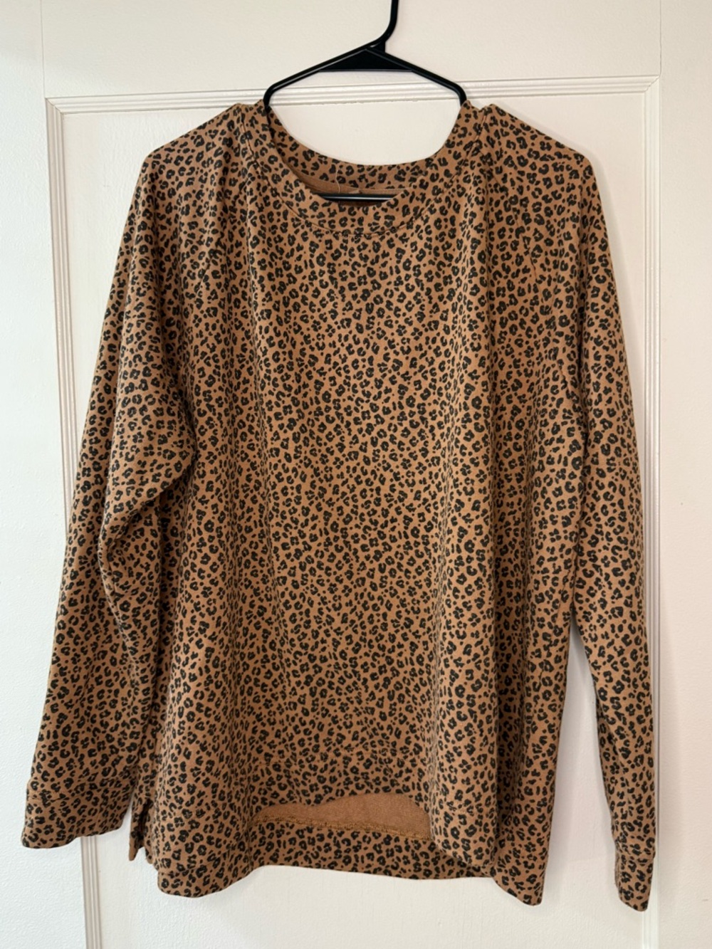 LOFT Leopard Print Long Sleeve Top